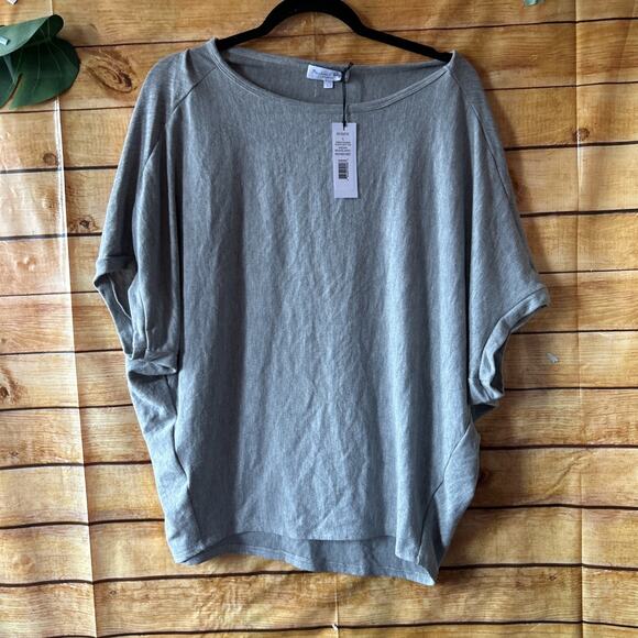 Michael Stars Tops - New Michael Stars Verna Dolman Sleeve Knit Top Women’s L Heathered Grey